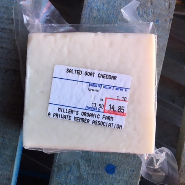 Hard Goat Cheddar — Salted