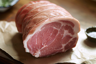 Raw Sliced Ham
