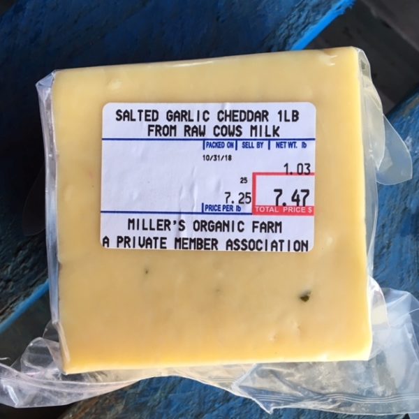 Garlic Cheddar — A2/A2 — Salted