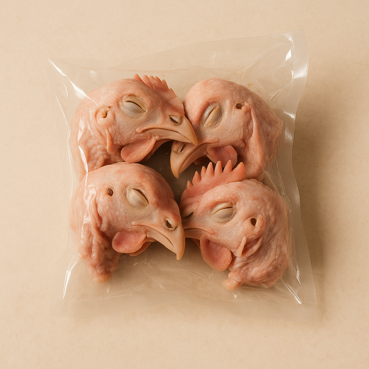 Chicken Heads — Pack of 4 ( Poultry)
