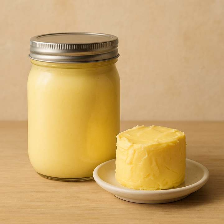 A2/A2 Cow Butter — Unsalted, 1 lb (Pint Jar)