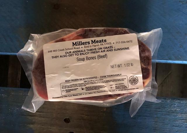 Beef Soup Bones with Meat & Marrow — Per lb