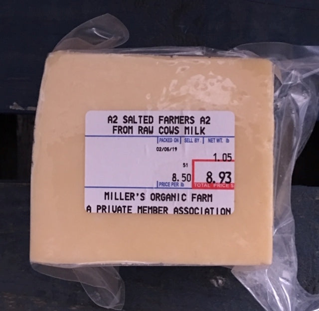 Farmers Cheese — A2/A2 — Salted