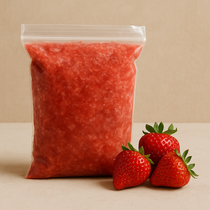 Frozen Pureed Strawberries — 1 Pint | Fruit