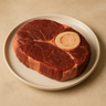 Buffalo Shoulder Steak with Marrow Bone