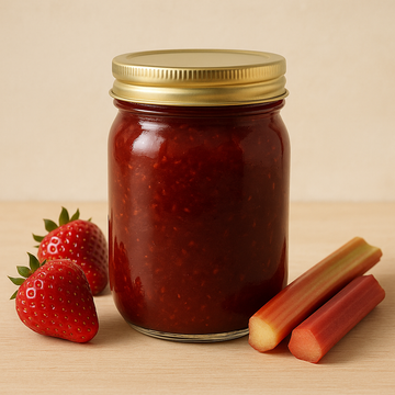 Strawberry Rhubarb Jam - 8 oz