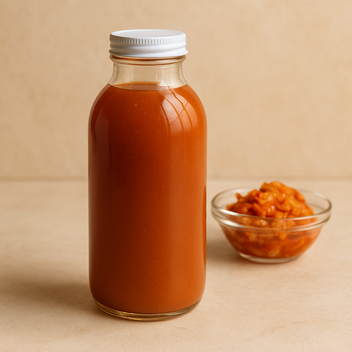 Raw Kimchee Juice — Probiotic Fermented Beverage, Pint
