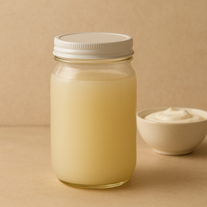 Raw A2/A2 Yogurt Whey — Probiotic Beverage (Pint)