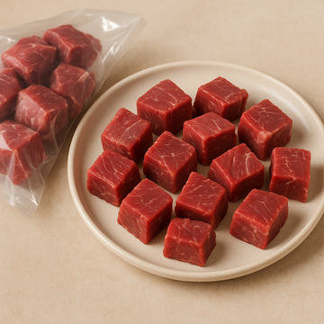 Raw Water Buffalo Cubes — Meat (per lb)