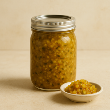 Organic Zucchini Relish — Sweet Pickled Delight (Pint)